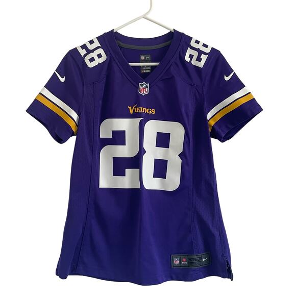 NFL X Nike Team Apparel Tops - NFL Nike Minnesota Vikings Adrian Peterson 28 Womens Jersey M
